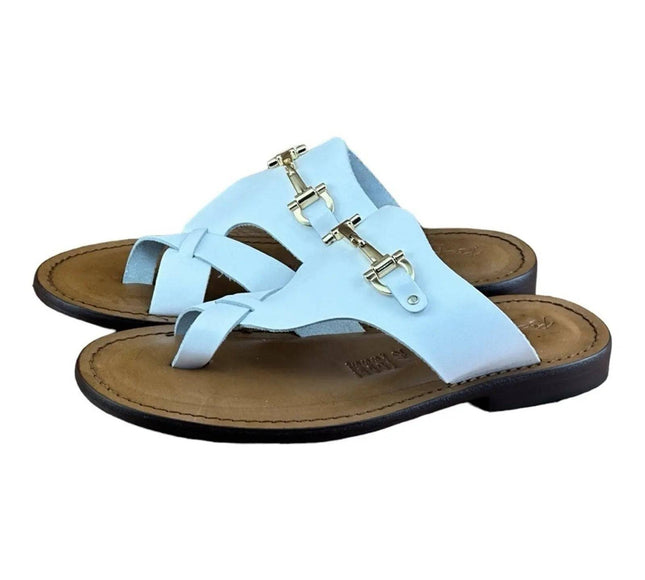 Re Ferdinando White flip flops sandal.
