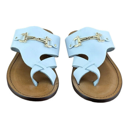 Re Ferdinando White flip flops sandal.