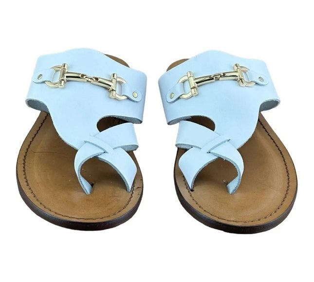 Re Ferdinando White flip flops sandal.