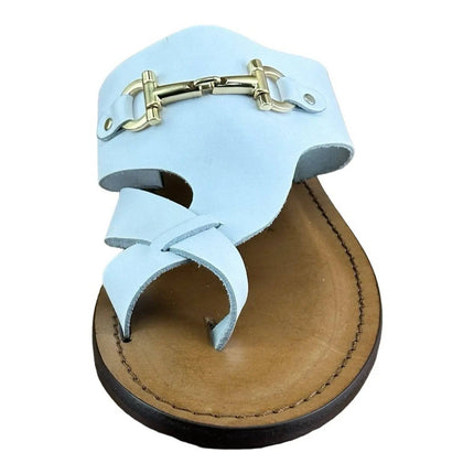 Re Ferdinando White flip flops sandal.