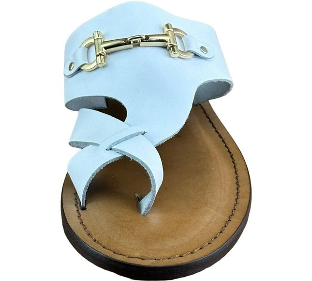 Re Ferdinando White flip flops sandal.