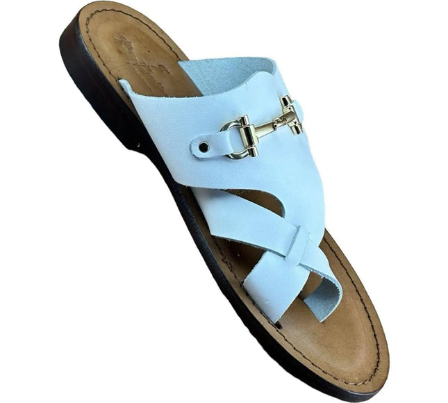 Re Ferdinando White flip flops sandal.