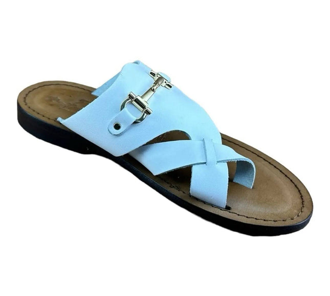 Re Ferdinando White flip flops sandal.