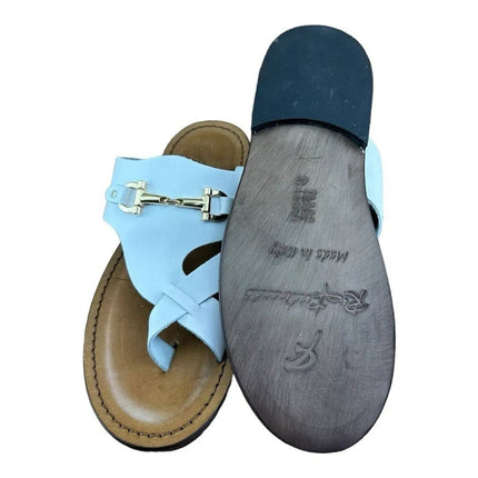 Re Ferdinando White flip flops sandal.