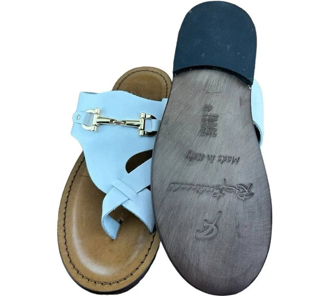 Re Ferdinando White flip flops sandal.