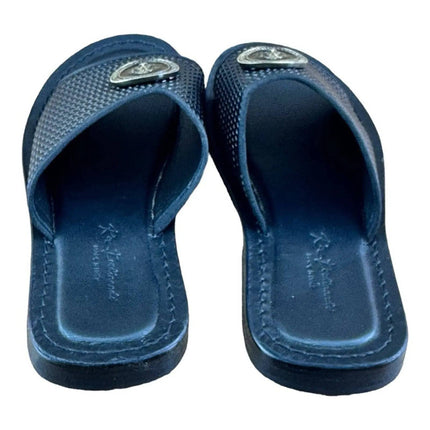 Re Ferdinando  Woven Slides sandal Medusa the lion.