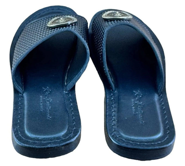 Re Ferdinando  Woven Slides sandal Medusa the lion.