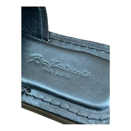 Re Ferdinando  Woven Slides sandal Medusa the lion.