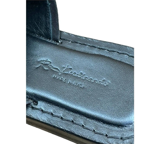 Re Ferdinando  Woven Slides sandal Medusa the lion.