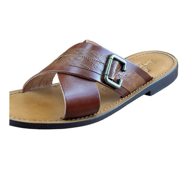 Re Ferdinando Vero Cuoio  Slides Sandals.