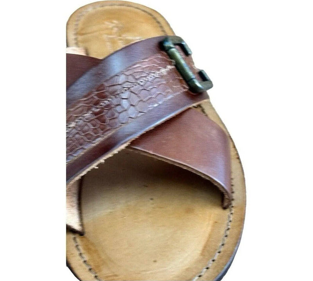 Re Ferdinando Vero Cuoio  Slides Sandals.