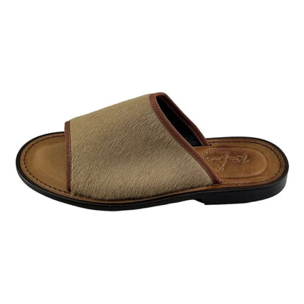 Re Ferdinando Vero Cuoio Slides Sandals.