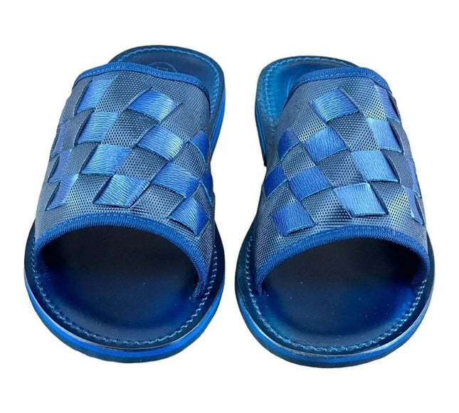 Re Ferdinando  Men’s Blue  Slides sandal.
