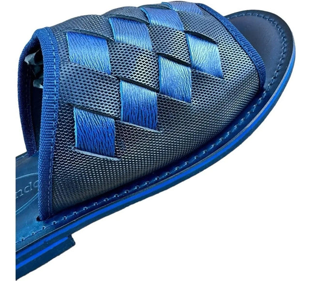 Re Ferdinando  Men’s Blue  Slides sandal.