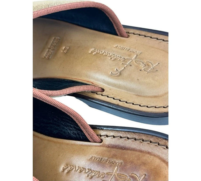 Re Ferdinando Vero Cuoio Slides Sandals.