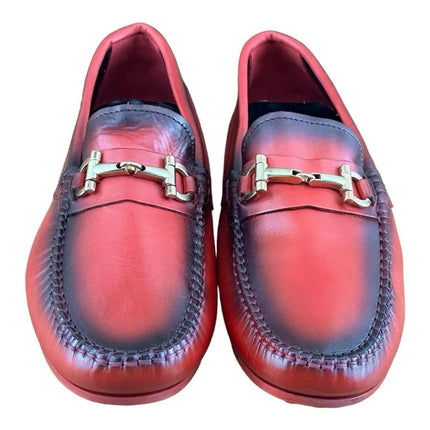 Re Ferdinando Castelo Red Men Driver Loafer.