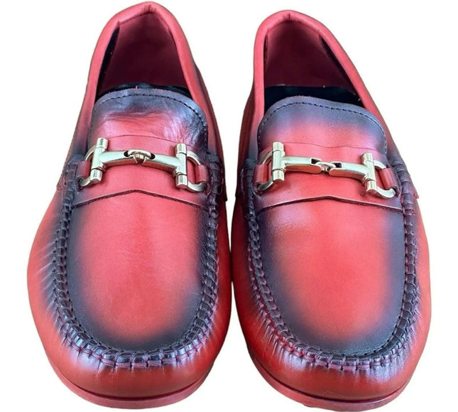 Re Ferdinando Castelo Red Men Driver Loafer.