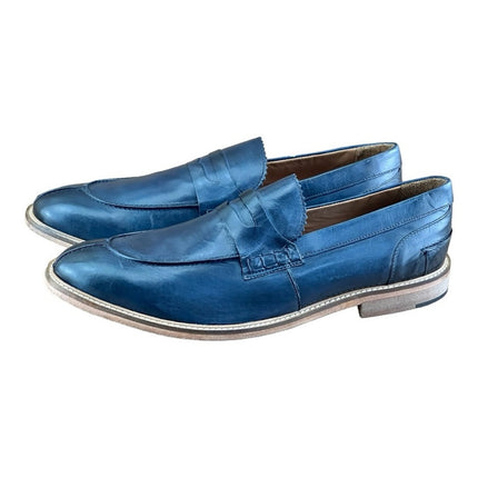 Studio Mode  Shoes Men’s navy blue  Penny Loafers 20048 Made in Italy.