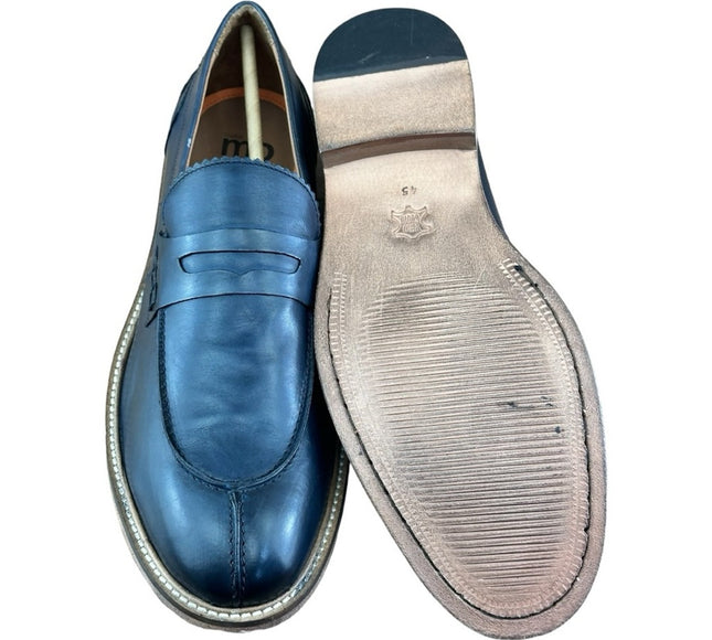 Studio Mode  Shoes Men’s navy blue  Penny Loafers 20048 Made in Italy.