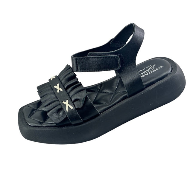 Toscablu Studio P24us women's sandals SS2464S456 Peonia  Leather Black.