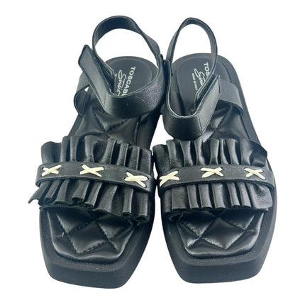 Toscablu Studio P24us women's sandals SS2464S456 Peonia  Leather Black.
