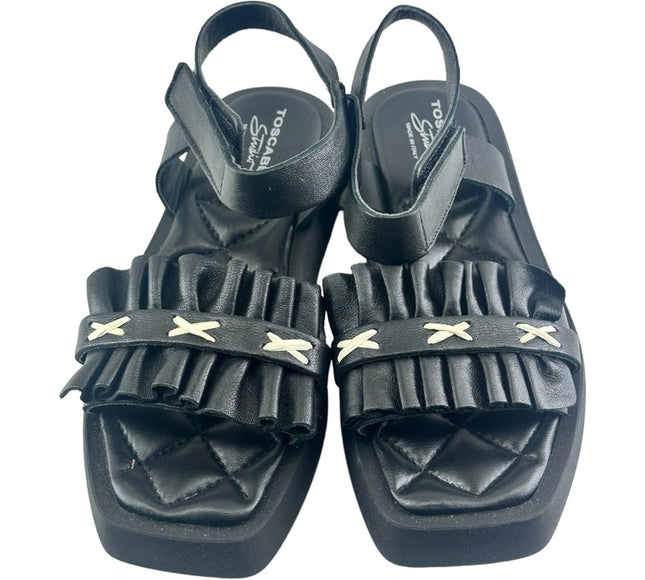 Toscablu Studio P24us women's sandals SS2464S456 Peonia  Leather Black.